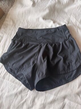 Women's Black Active Skort Shorts - Stretch Performance Fit